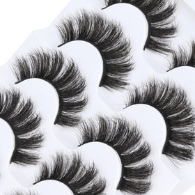 Veleasha Fluffy False Eyelashes Cat Eye Lash Strips 801 close-up