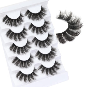 Veleasha Fluffy False Eyelashes Cat Eye Lash Strips 801 front view
