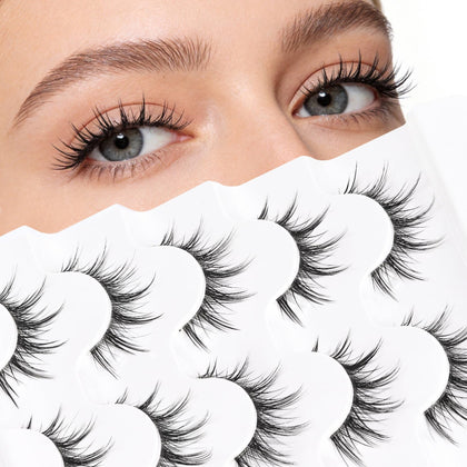 Veleasha Manga Lashes spiky false eyelashes front view