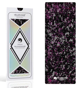 Vellen Hair Carbon Fiber Balayage Board front view, black and pink