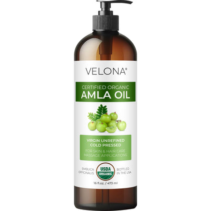 velona Amla Oil 16 fl oz front view with pump