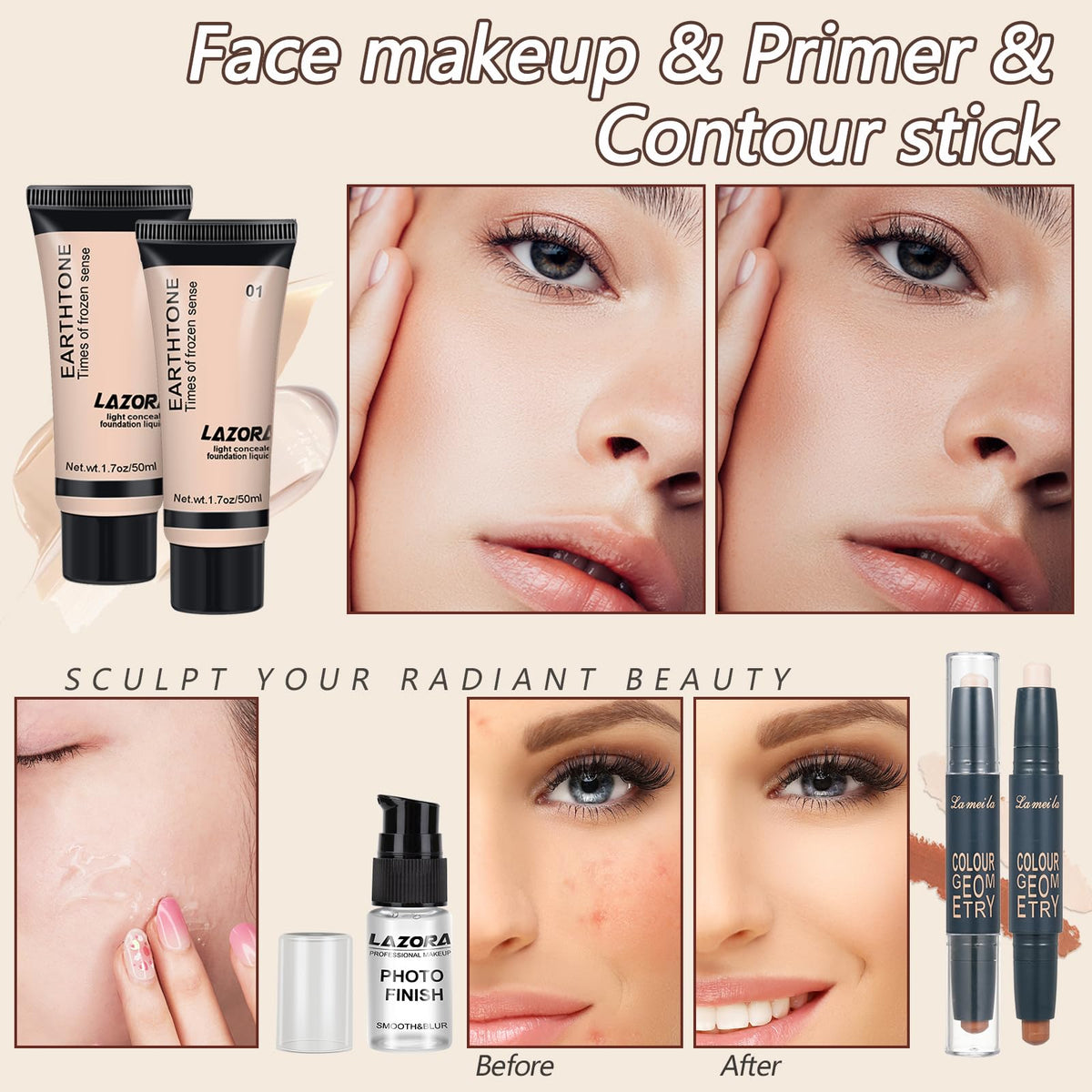 venshun Makeup Kit showing creamy texture of eyeshadow