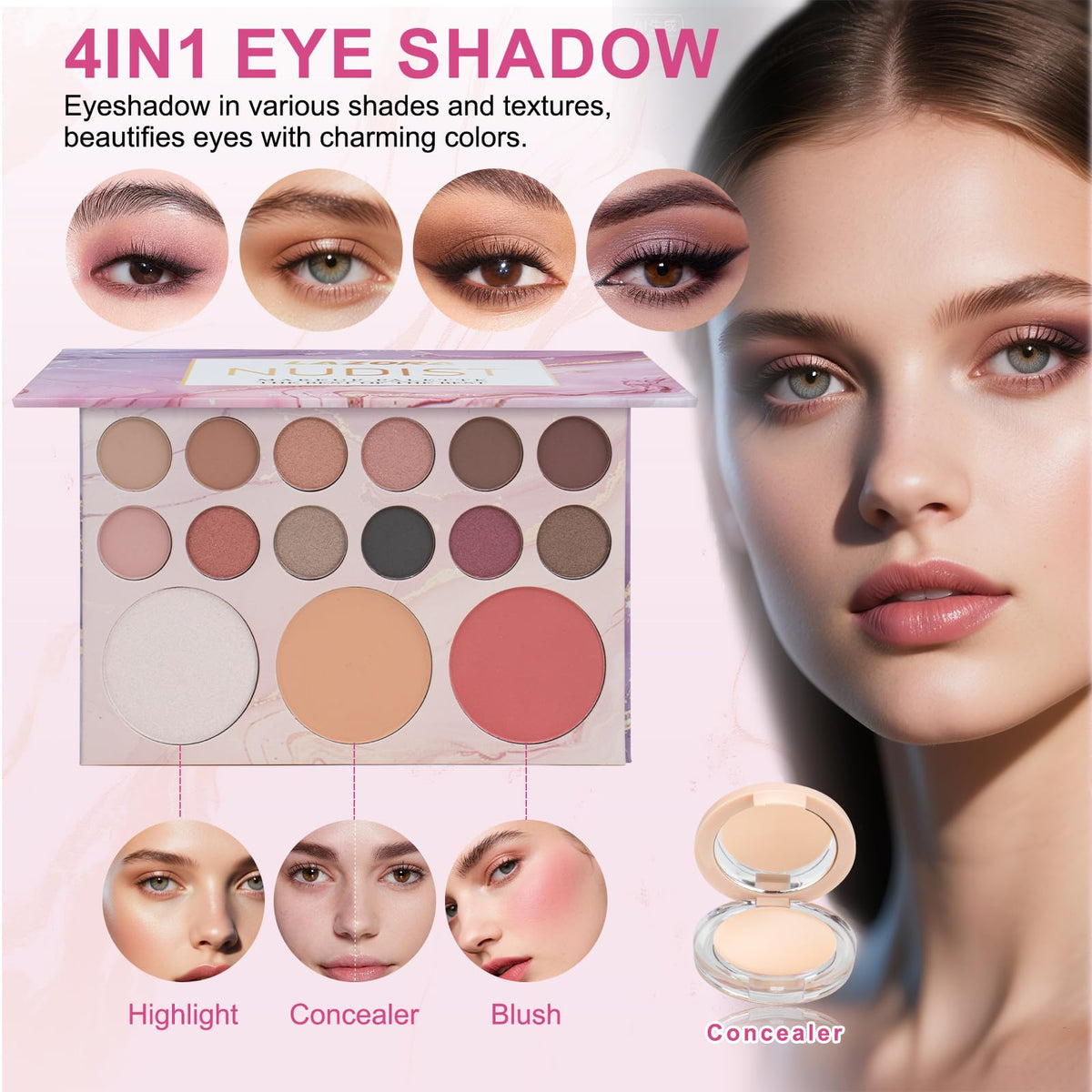 venshun Makeup Set for Teens foundation and concealer