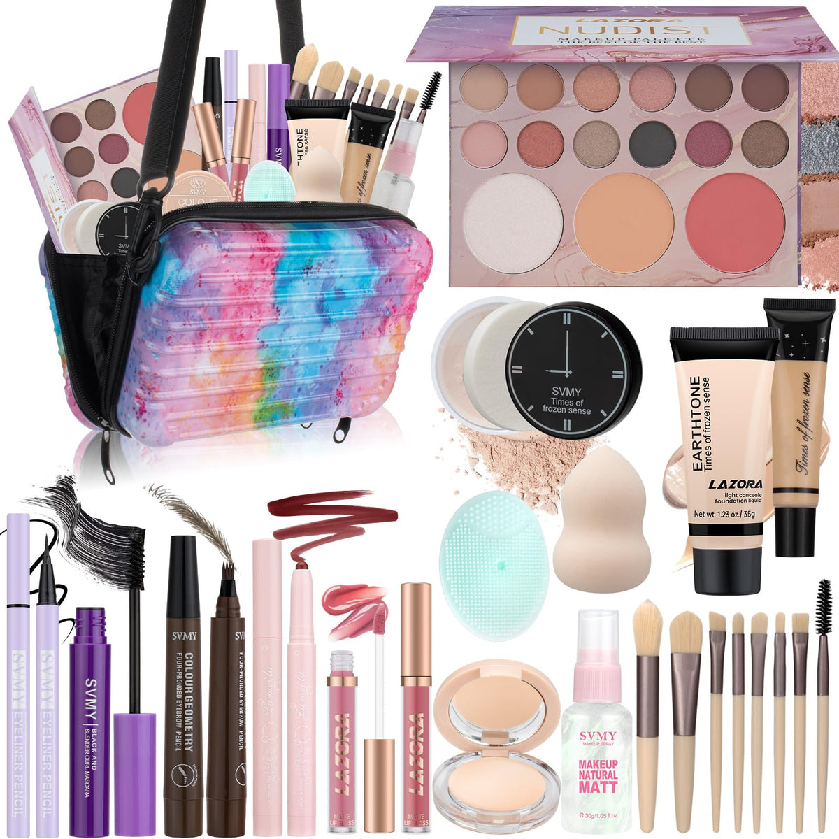 venshun Makeup Set for Teens full kit with palette and brushes
