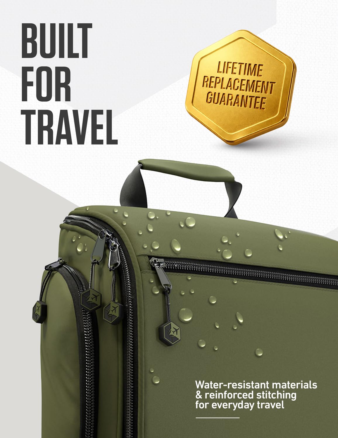 VENTURE 4TH Hanging Travel Toiletry Bag closed view