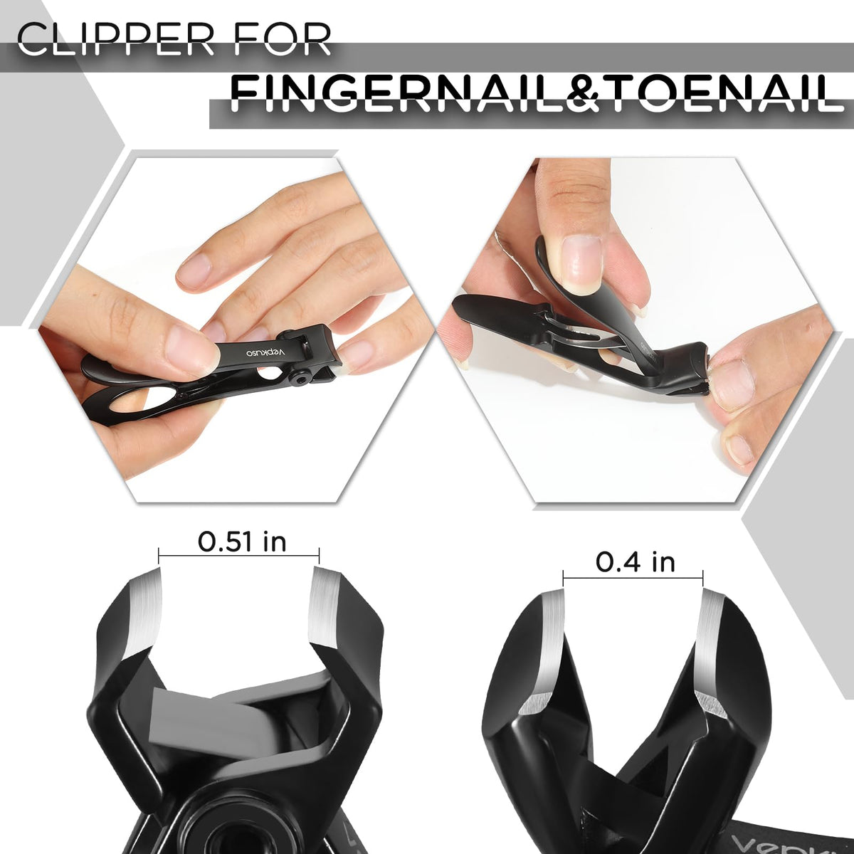 Vepkuso nail clippers set displayed in tin box