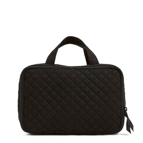 Vera Bradley Travel Makeup Organizer Case side view with handle