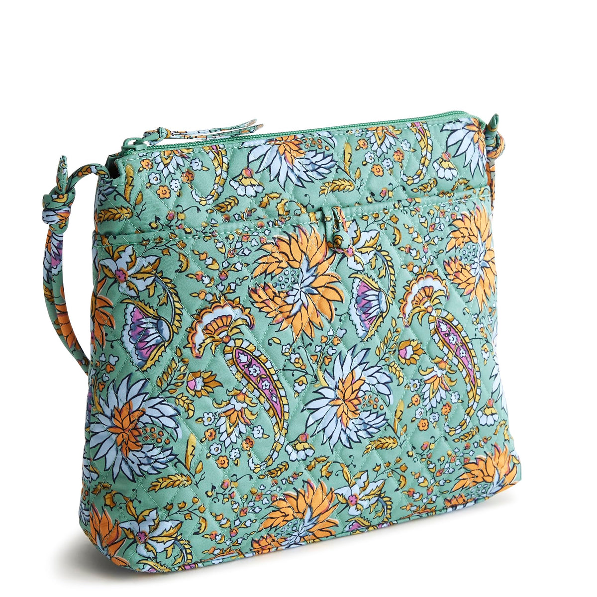 Vera Bradley Women's Original Hipster Crossbody Bag front view in Gemstone Paisley