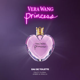 Vera Wang Princess bottle with floral background