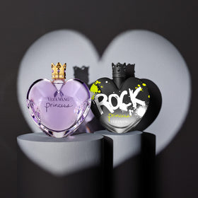 Vera Wang Rock Princess Eau de Toilette 1.7 fl oz on a vanity