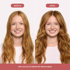 VERB Volume Dry Texture Spray with hair styling tools