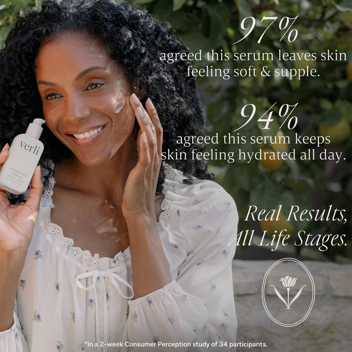 Verli Hydrating Face Serum bottle side view