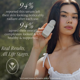 Verli Hydrating Face Serum with ingredients displayed