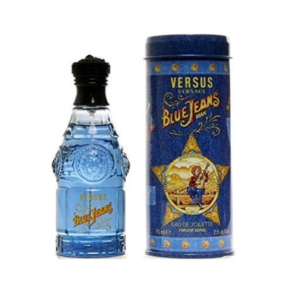 Versace Blue Jeans Eau De Toilette Spray 2.5 Ounces front view