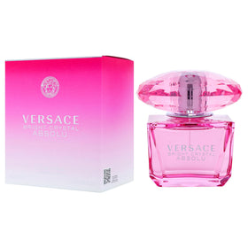 Versace Bright Crystal Absolu bottle with floral background