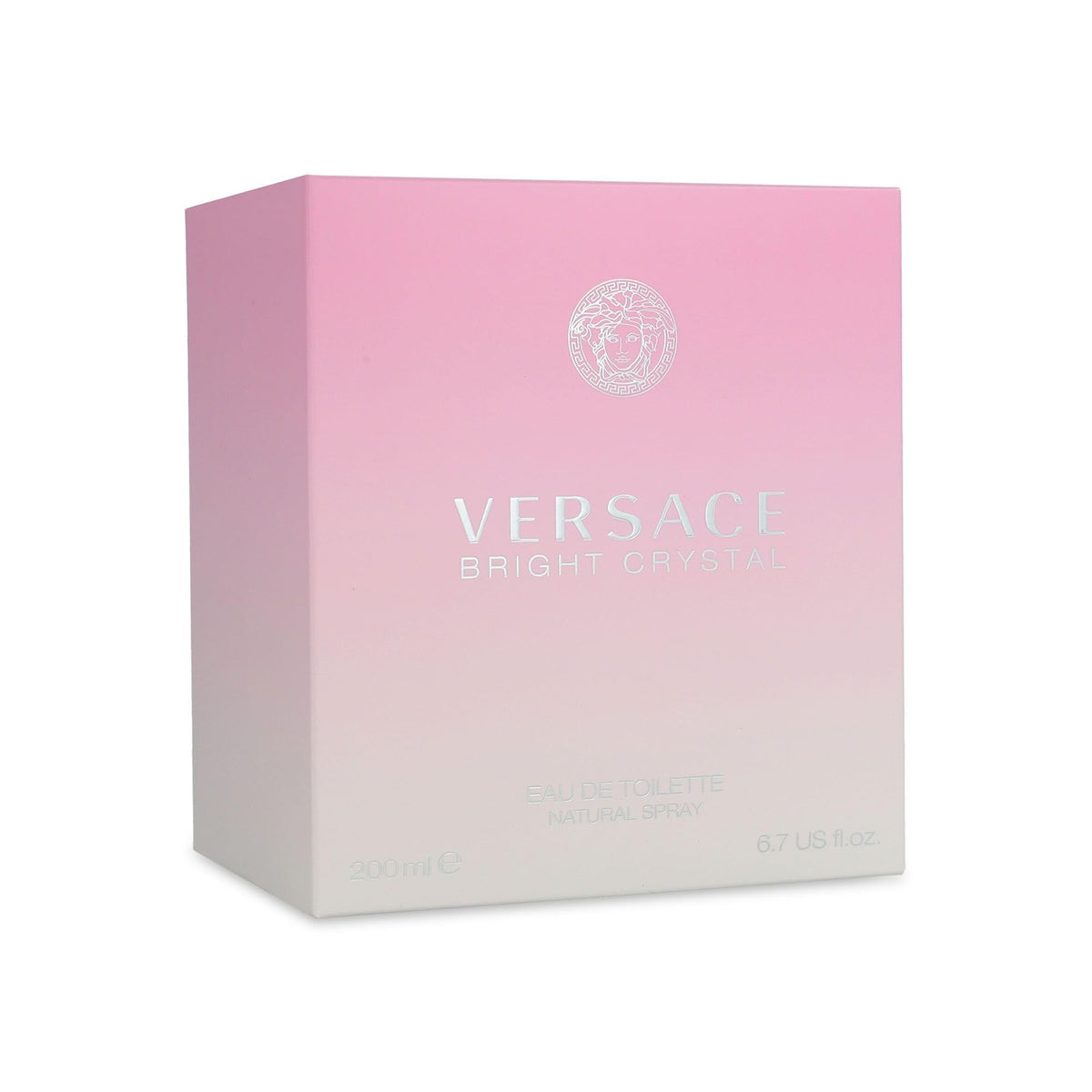 Versace Bright Crystal Eau de Toilette Spray 6.7 oz packaging
