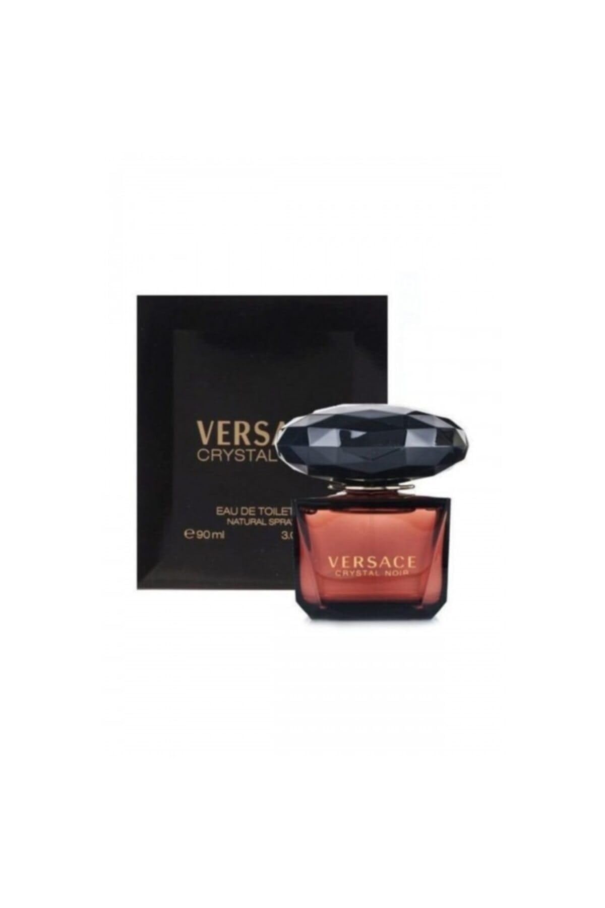 Versace Crystal Noir Eau de Toilette Spray 3.0 oz bottle back view