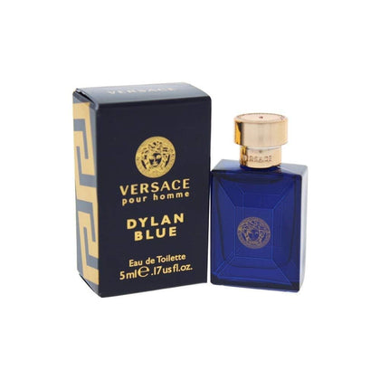 Versace Dylan Blue Mini Eau de Toilette front view with packaging