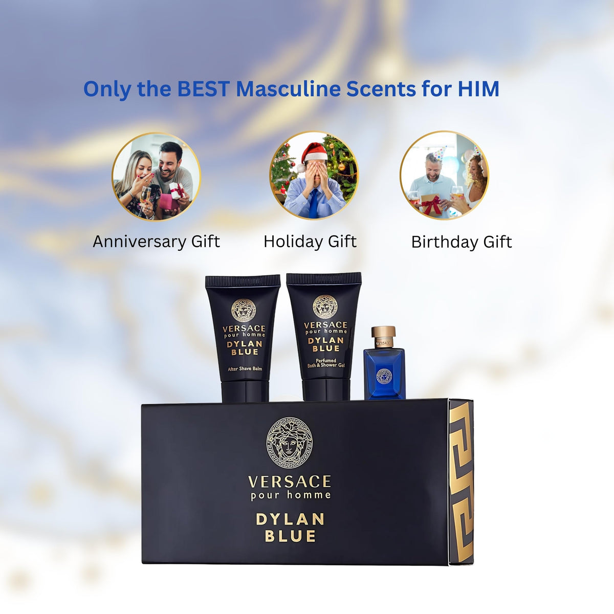 Versace Dylan Blue Miniature Set travel-friendly design