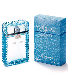 Versace Eau Fraiche for Men 6.8 Ounce bottle side view