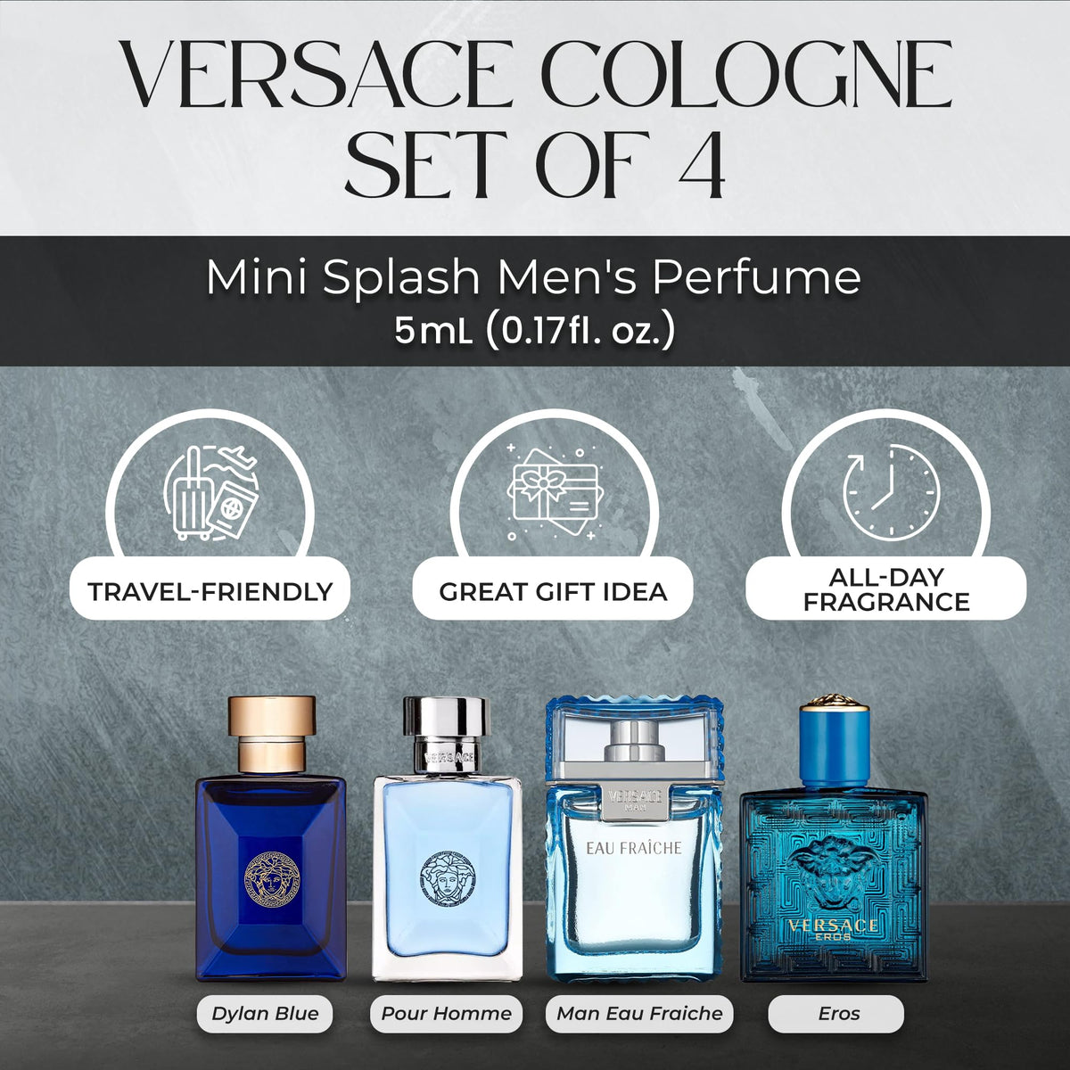 Versace Eros cologne bottle 0.17 oz