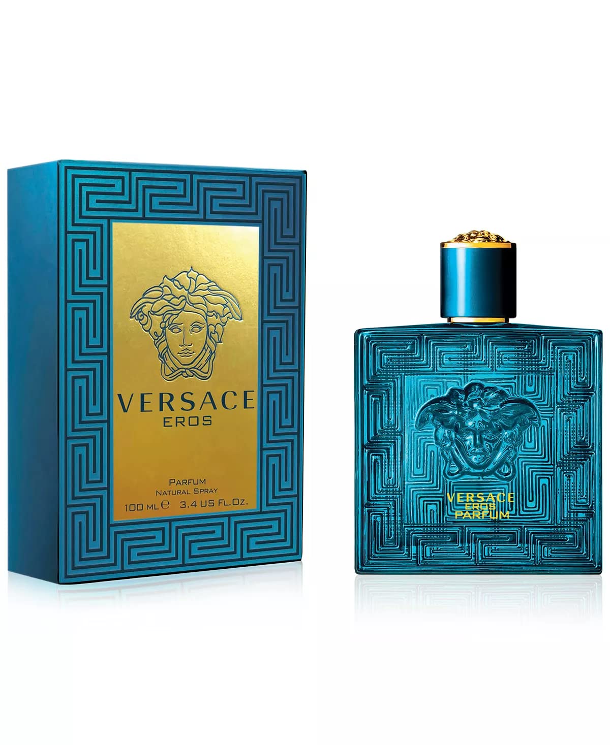 Versace Eros Eau de Parfum Spray 3.4 oz bottle side view