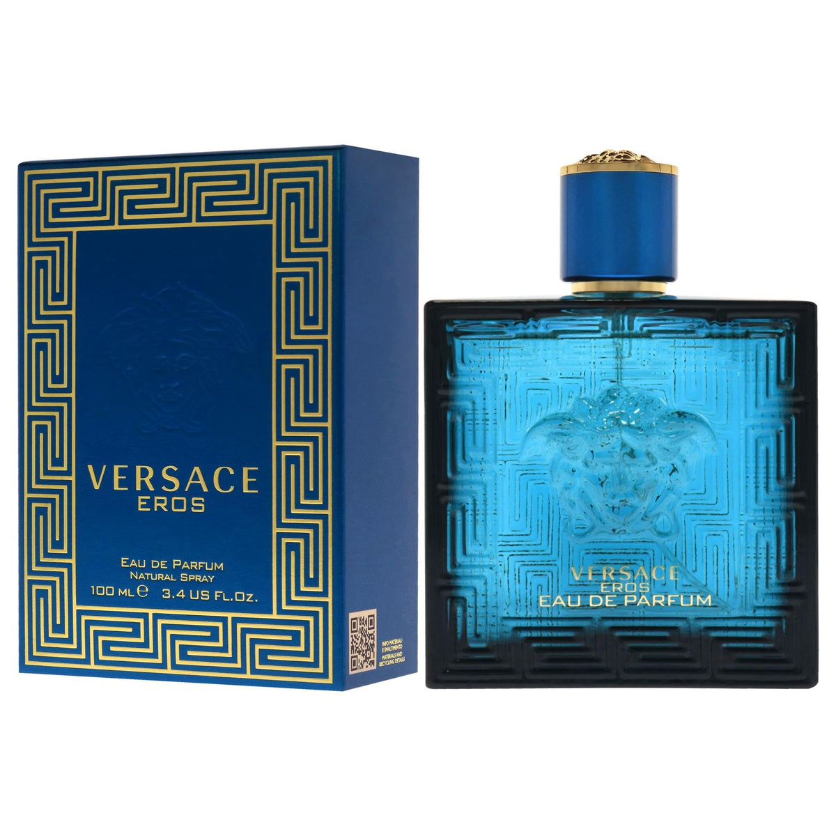Versace Eros Eau de Parfum Spray 3.4 oz lifestyle scene
