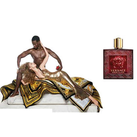 Versace Eros Flame Eau de Parfum Spray 3.4 oz lifestyle scene