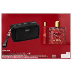 Versace Eros Flame stylish bag included in the gift set