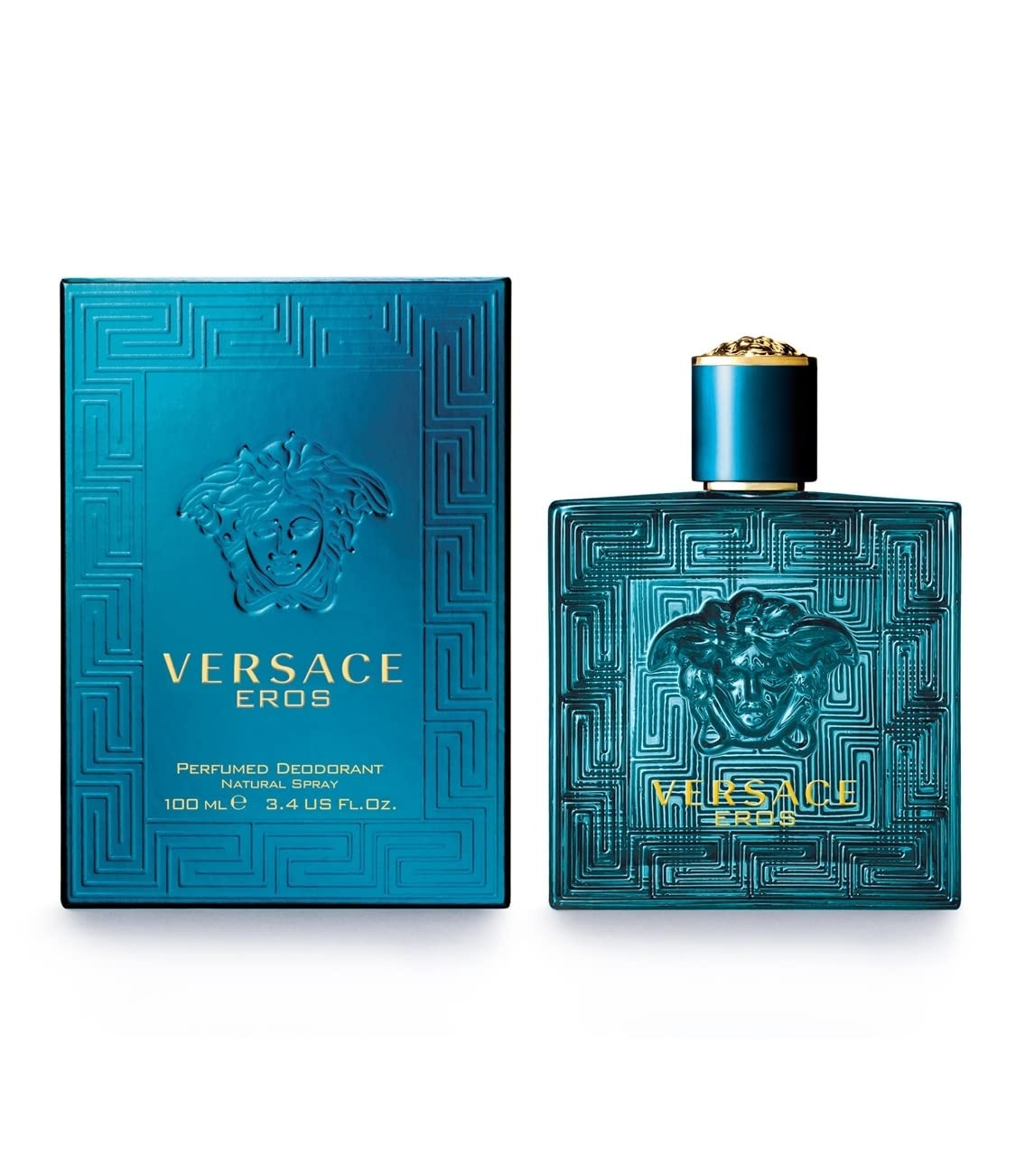 Versace Eros for Men 3.4 oz Perfumed Deodorant Spray front view