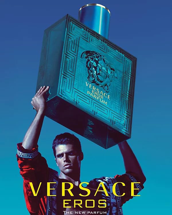 Versace Eros Parfum Spray for Men 3.4 Ounce side view