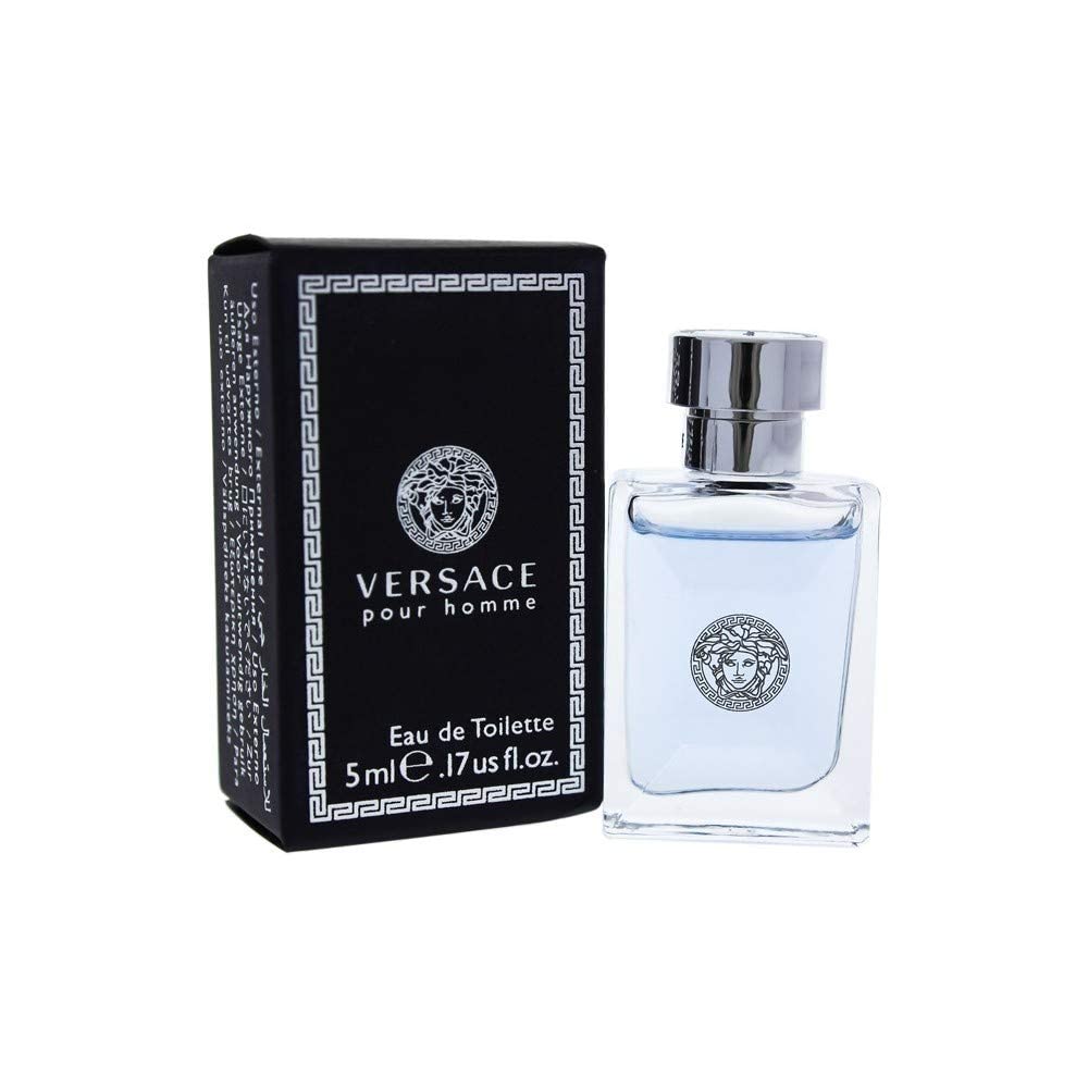 Versace Pour Homme Eau de Toilette Mini 5ml bottle with packaging