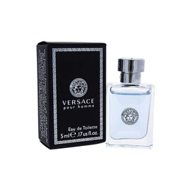 Versace Pour Homme Eau de Toilette Mini 5ml bottle with packaging