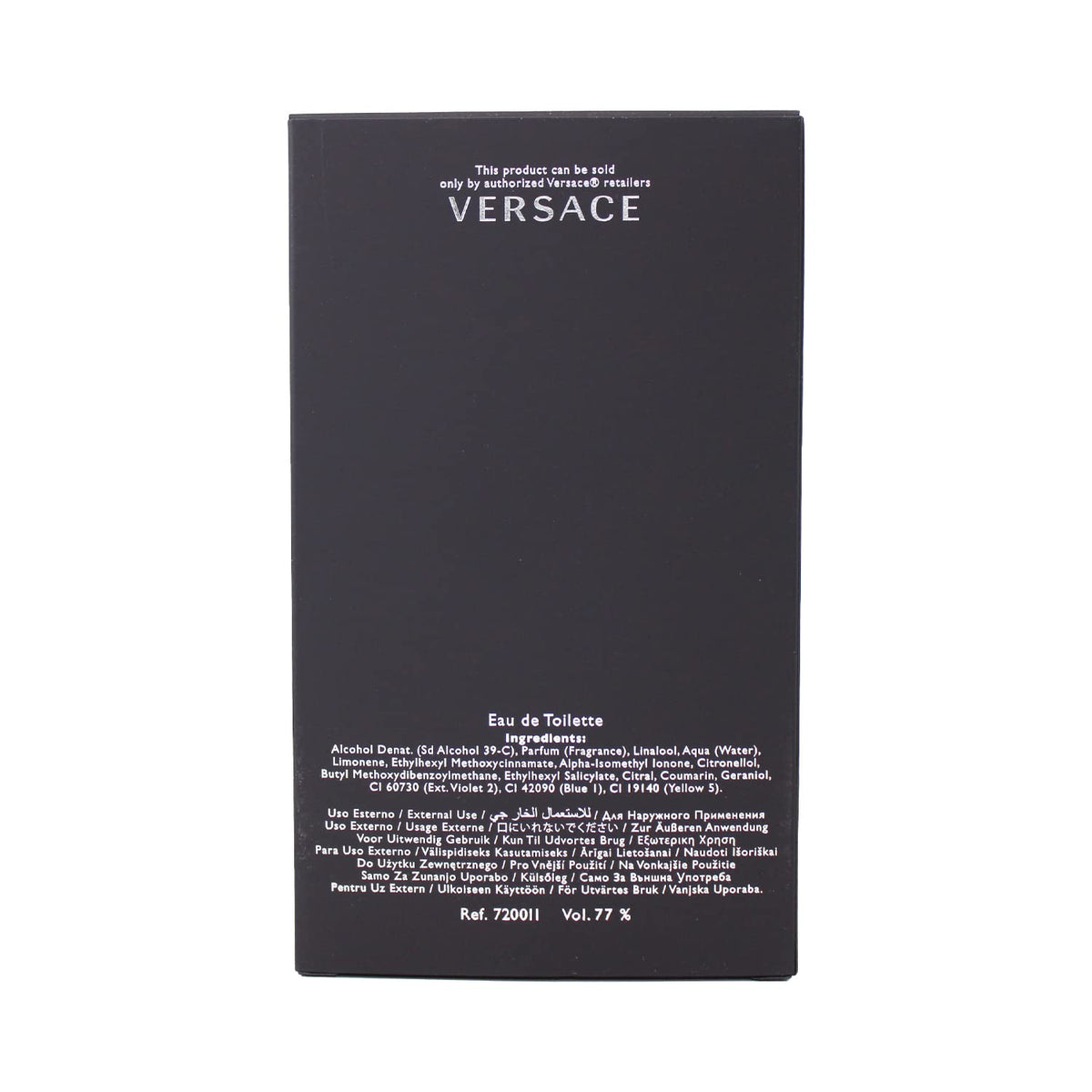 Versace Pour Homme Eau de Toilette Spray 200ml packaging