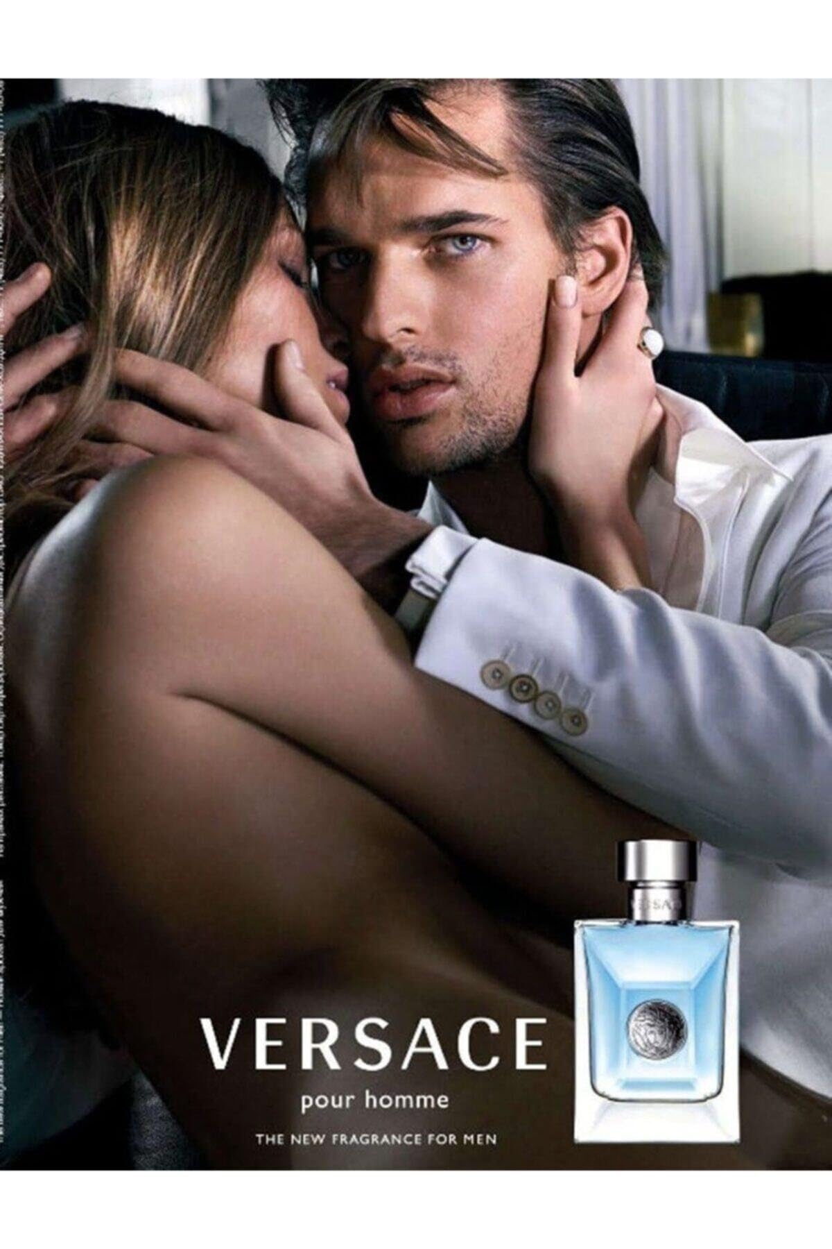 Versace Pour Homme Eau de Toilette Spray bottle close-up