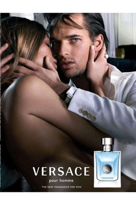 Versace Pour Homme Eau de Toilette Spray bottle close-up