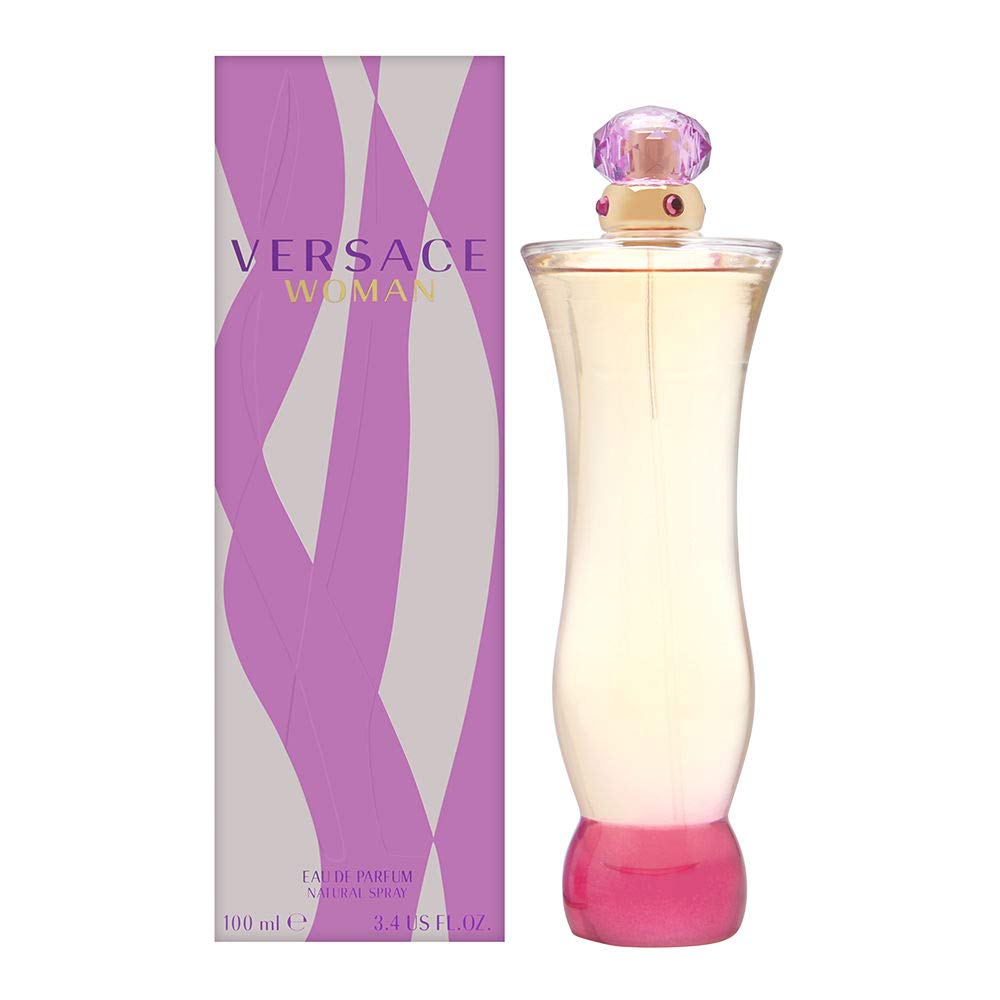 Versace Woman Eau de Parfum Spray 3.4 oz with floral design