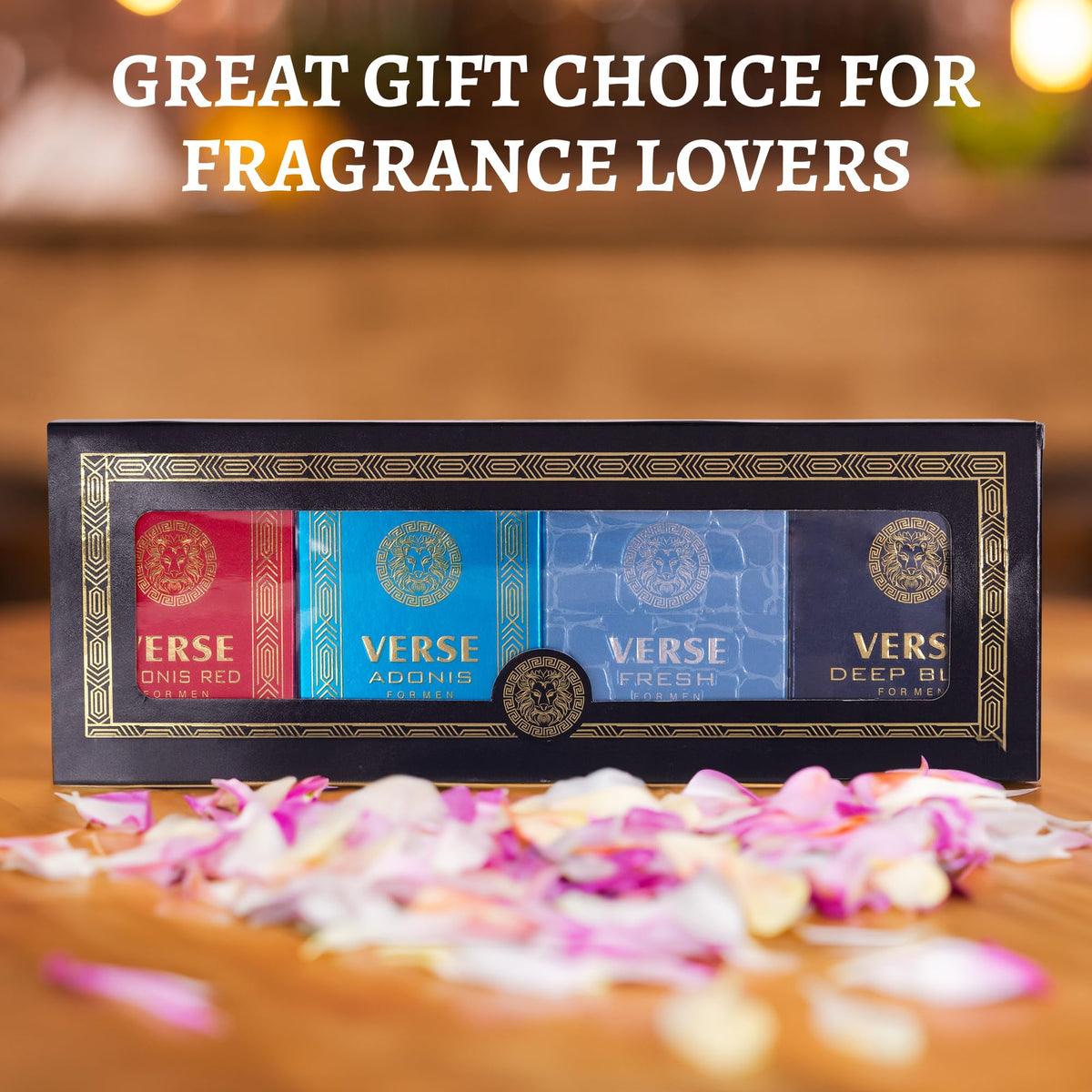 Verse Adonis Red fragrance bottle in the NovoGlow gift set