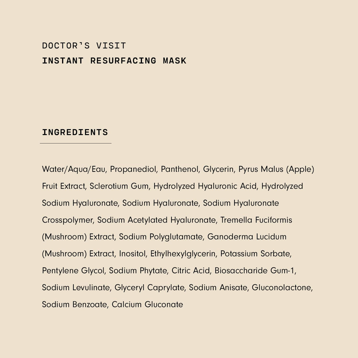 Versed Doctor’s Visit Instant Resurfacing Face Mask beside skincare products
