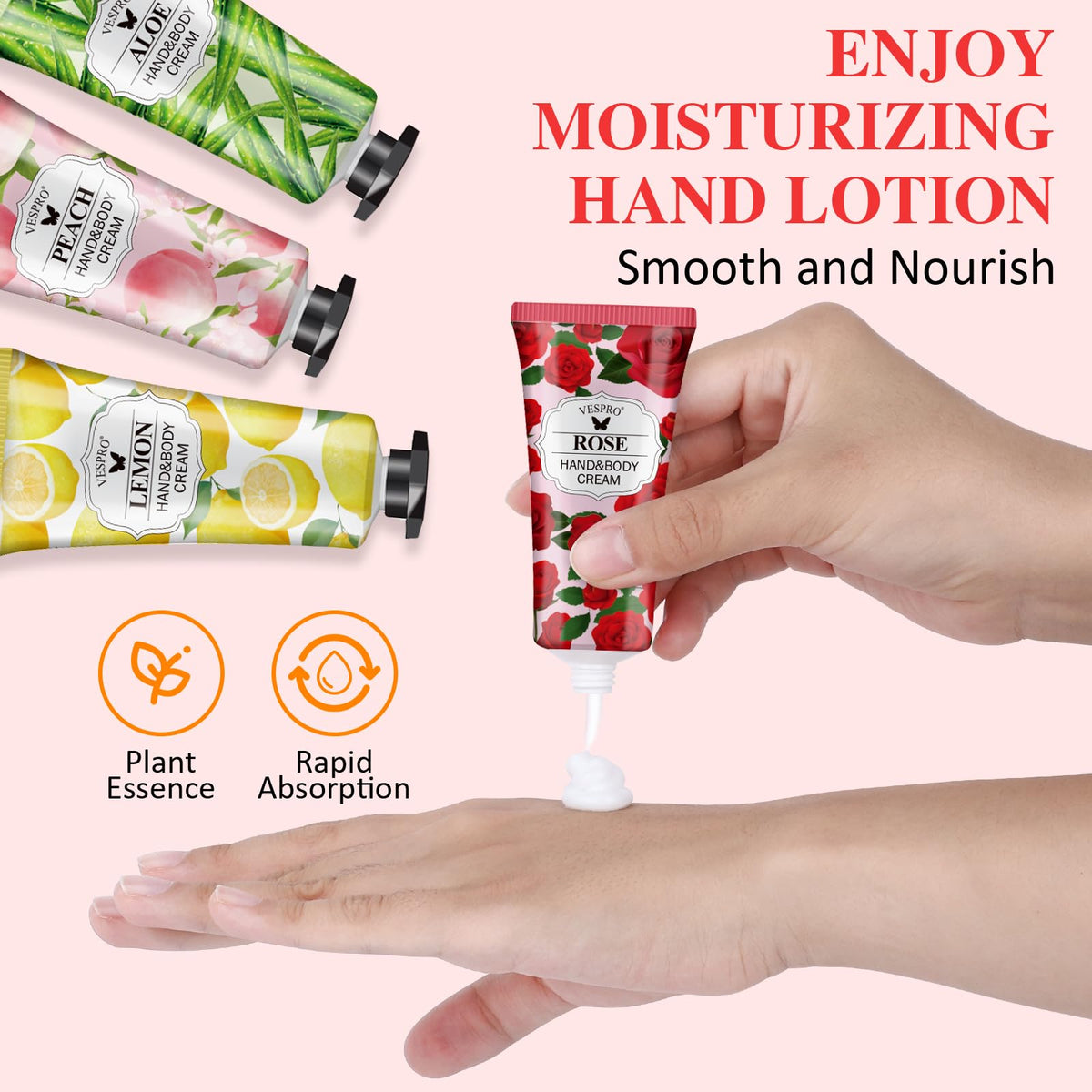 VESPRO hand cream set with packaging details