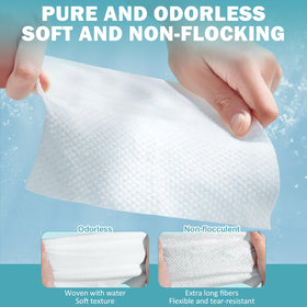 VETYUND Disposable Face Towels in use for makeup removal
