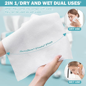VETYUND Disposable Face Towels showing multi-purpose use