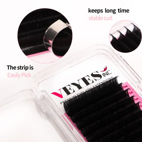 VEYES INC lash extensions tray with individual lashes