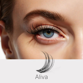 VEYESBEAUTY Aliva Lash Clusters Kit contents displayed
