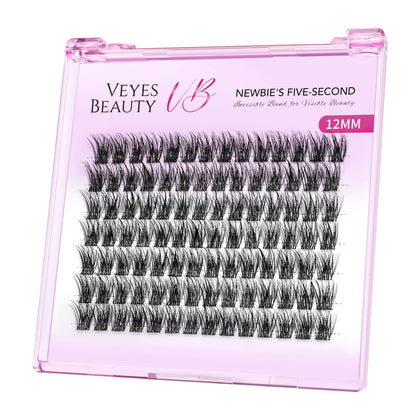 VEYESBEAUTY Dreamy Lash Clusters 12mm front view
