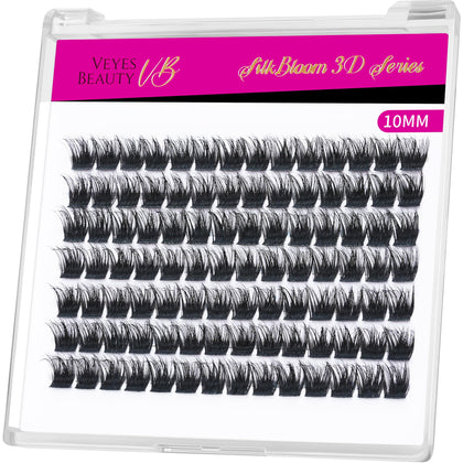 VEYESBEAUTY Lash Clusters 10mm front view with packaging