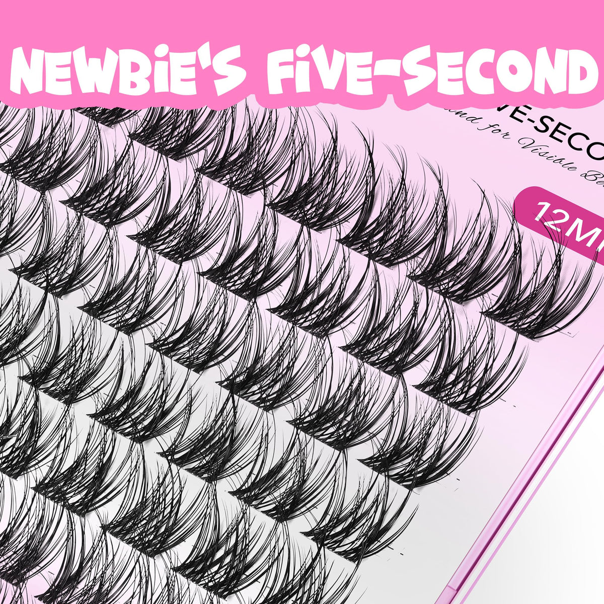 VEYESBEAUTY Lash Clusters 12mm application process