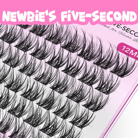VEYESBEAUTY Lash Clusters 12mm application process