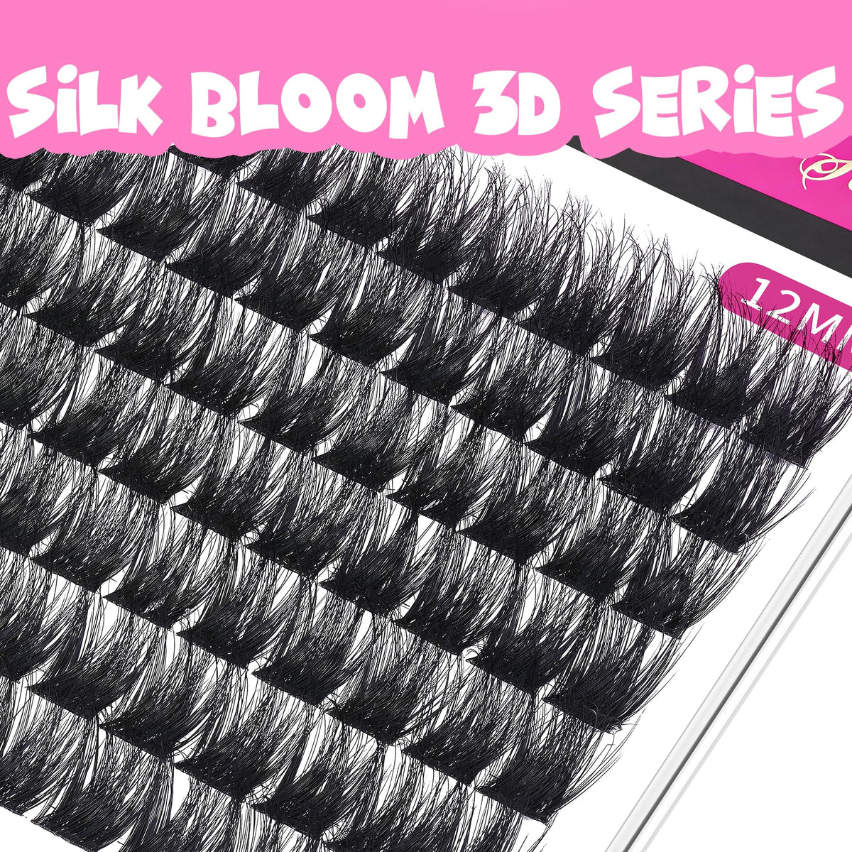 VEYESBEAUTY Lash Clusters 12mm packaging and contents