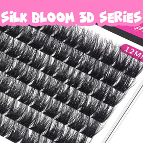 VEYESBEAUTY Lash Clusters 12mm packaging and contents
